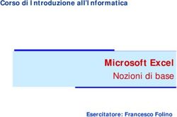 Microsoft Excel Nozioni di base - Corso di Introduzione all'Informatica