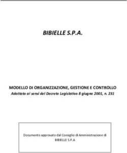BIBIELLE S.P.A. MODELLO DI ORGANIZZAZIONE, GESTIONE E CONTROLLO - Adottato ai sensi del Decreto Legislativo 8 giugno 2001, n. 231