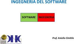 INGEGNERIA DEL SOFTWARE - SOFTWARE INGEGNERIA