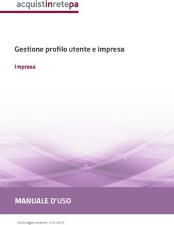 MANUALE D'USO - GESTIONE PROFILO UTENTE E IMPRESA IMPRESA - MEPA