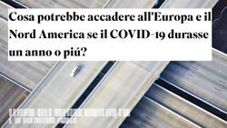 Cosa potrebbe accadere all'Europa e il Nord America se il COVID-19 durasse un anno o piú? - Special Circumstances Intelligence Unit - Special ...