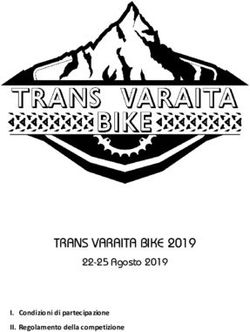 TRANS VARAITA BIKE 2019 - 22-25 Agosto 2019 I. Condizioni di partecipazione II. Regolamento della competizione
