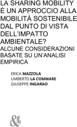 LA SHARING MOBILITY &Egrave; UN APPROCCIO ALLA MOBILIT&Agrave; SOSTENIBILE DAL PUNTO DI VISTA DELL'IMPATTO AMBIENTALE? - ALCUNE CONSIDERAZIONI BASATE SU ...