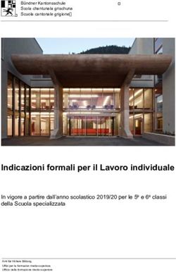 Indicazioni formali per il Lavoro individuale