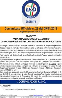 Comunicato Ufficiale n. 29 del 09/01/2019 - FIGC Toscana