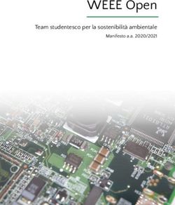 WEEE Open Team studentesco per la sostenibilit&agrave; ambientale - Manifesto a.a. 2020/2021