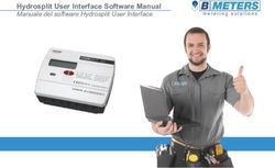 Hydrosplit User Interface Software Manual - Manuale del software Hydrosplit User Interface - B Meters
