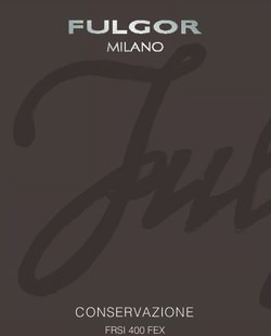 CONSERVAZIONE FRSI 400 FEX - Fulgor Milano