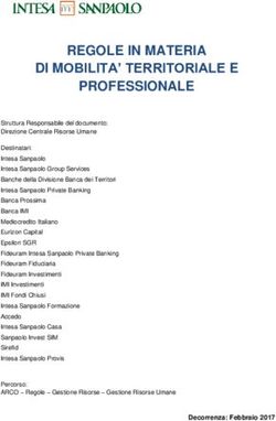 REGOLE IN MATERIA DI MOBILITA' TERRITORIALE E PROFESSIONALE