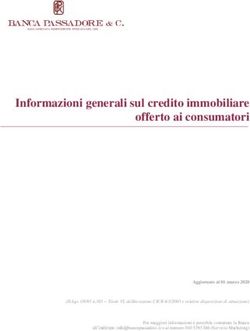Informazioni generali sul credito immobiliare offerto ai consumatori - Banca Passadore