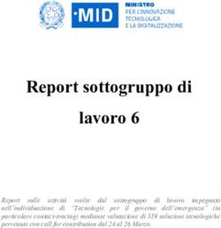 Report sottogruppo di lavoro 6 - Giornale di Brescia
