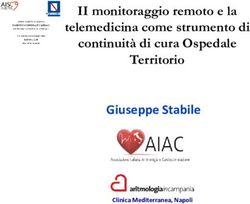 II monitoraggio remoto e la telemedicina come strumento di continuit&agrave; di cura Ospedale Territorio - Giuseppe Stabile - Associazione Italiana ...