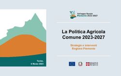 La Politica Agricola Comune 2023-2027 - Strategie e interventi Regione Piemonte Torino, 6 Marzo 2023