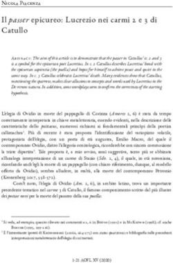 Il passer epicureo: Lucrezio nei carmi 2 e 3 di Catullo