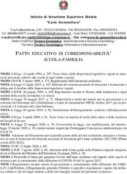 PATTO EDUCATIVO DI CORRESPONSABILITA' SCUOLA-FAMIGLIA