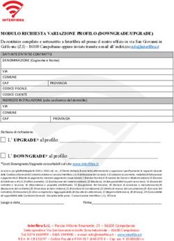 MODULO RICHIESTA VARIAZIONE PROFILO (DOWNGRADE/UPGRADE) - INTERFIBRA