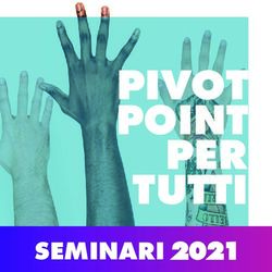 PIVOT POINT PER TUTTI - SEMINARI 2021 - Pivot Point Italia