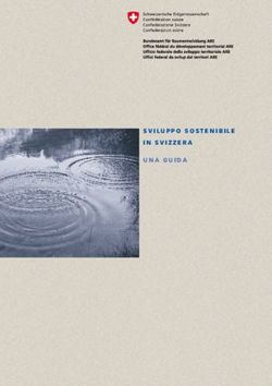 SVILUPPO SOSTENIBILE IN SVIZZERA UNA GUIDA