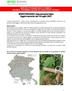 SERVIZIO FITOSANITARIO E CHIMICO, RICERCA, SPERIMENTAZIONE ED ASSISTENZA TECNICA