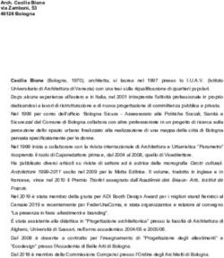 Arch. Cecilia Bione via Zamboni, 53 40126 Bologna - Ordine degli Architetti di Bologna