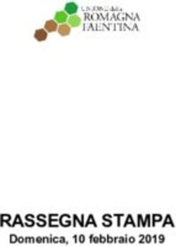 RASSEGNA STAMPA Domenica, 10 febbraio 2019 - Unione Romagna Faentina