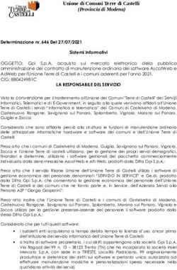 LA RESPONSABILE DEL SERVIZIO