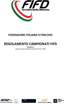 REGOLAMENTO CAMPIONATI FIFD - FEDERAZIONE ITALIANA FLYING DISC Revisione