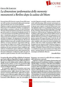 La dimensione performativa della memoria: monumenti a Berlino dopo la caduta del Muro - Unibo