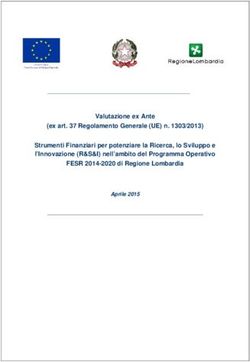 Valutazione ex Ante (ex art. 37 Regolamento Generale (UE) n. 1303/2013) Strumenti Finanziari per potenziare la Ricerca, lo Sviluppo e ...