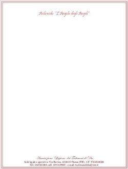 Asilo nido "L'Angolo degli Angeli" - Associazione Legione dei Testimoni di Dio Sede legale e operativa :Via Bovino, 43 00133 Roma (RM) - CF ...