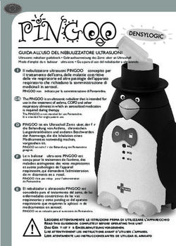 GUIDA ALL'USO DEL NEBULIZZATORE ULTRASUONI
