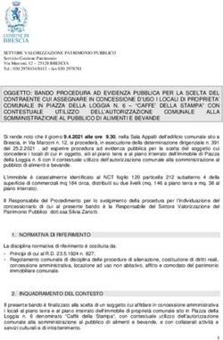 OGGETTO: BANDO PROCEDURA AD EVIDENZA PUBBLICA PER LA SCELTA DEL CONTRAENTE CUI ASSEGNARE IN CONCESSIONE D'USO I LOCALI DI PROPRIETA' COMUNALE IN ...