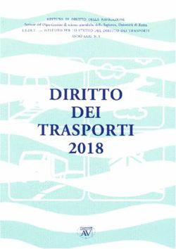 DIRITTO DEI TRASPORTI 2018 - ISTITUTO DI DIRITTO DELLA NAVIGAZIONE Sezione del Dipartimento - Biblioteca Corte dei ...