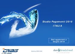 ITALIA Studio Pagamenti 2016 - Dati aggiornati a Giugno 2016 Marketing CRIBIS D&B - Guido La Mia Finanza