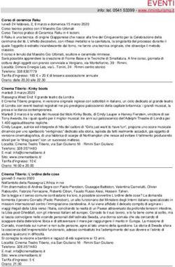 EVENTI info: tel. 0541 53399 - www.riminiturismo.it - Rimini turismo