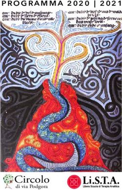 PROGRAMMA 2020 | 2021 - di via Podgora - Libera Scuola di Terapia Analitica