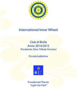 International Inner Wheel - Club di Biella Anno 2014/2015 Presidente Silvia Tribolo Ferraresi - Inner Wheel Italia