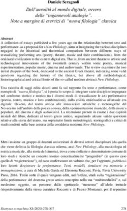 Dall'auralità al mondo digitale, ovvero delle "ingannevoli analogie". Note a margine di esercizi di "nuova filologia" classica