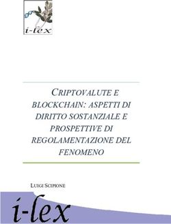 CRIPTOVALUTE E BLOCKCHAIN: ASPETTI DI DIRITTO SOSTANZIALE E PROSPETTIVE DI REGOLAMENTAZIONE DEL FENOMENO - LUIGI SCIPIONE - I-LEX