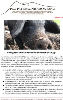 Consigli sull'alimentazione dei Suini Neri delle Alpi - Pro ...