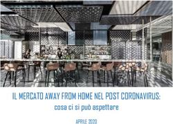 IL MERCATO AWAY FROM HOME NEL POST CORONAVIRUS: cosa ci si può aspettare APRILE 2020 - Confimprese