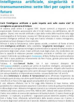 Intelligenza artificiale, singolarit&agrave; e transumanesimo: sette libri per capire il futuro