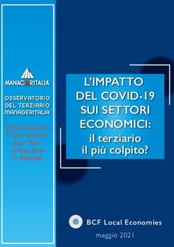 L'IMPATTO DEL COVID-19 SUI SETTORI ECONOMICI: il terziario il pi&ugrave; colpito? - maggio 2021