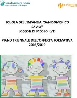 SCUOLA DELL'INFANZIA "SAN DOMENICO SAVIO" LOSSON DI MEOLO (VE) PIANO TRIENNALE DELL'OFFERTA FORMATIVA 2016/2019 - Cooperativa Sociale Il Portico