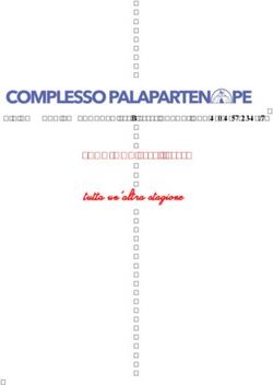 Tutta un'altra stagione - STAGIONE 2019 - 2020 VIA CORRADO BARBAGALLO 115 - 80125 NAPOLI www.palapartenope.it - teatro palapartenope