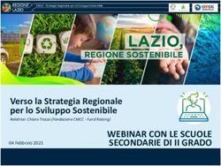 WEBINAR CON LE SCUOLE SECONDARIE DI II GRADO - Verso la Strategia Regionale per lo Sviluppo Sostenibile 04 Febbraio 2021 - Lazio Europa