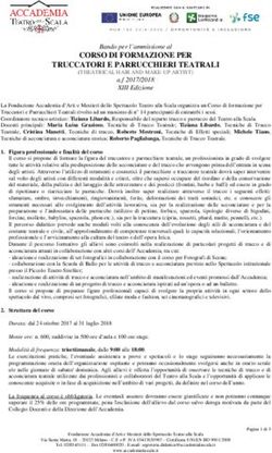 CORSO DI FORMAZIONE PER TRUCCATORI E PARRUCCHIERI TEATRALI - Accademia ...