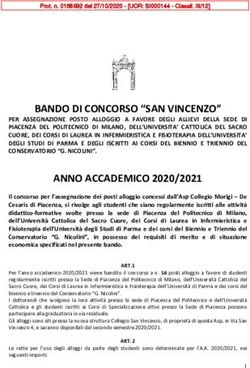 BANDO DI CONCORSO "SAN VINCENZO"
