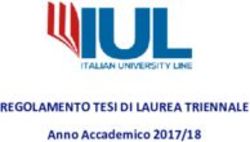REGOLAMENTO TESI DI LAUREA TRIENNALE - Anno Accademico 2017/18 - IUL