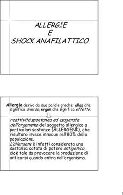 ALLERGIE E SHOCK ANAFILATTICO